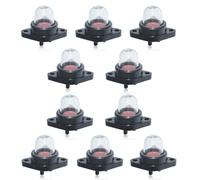 Mtanlo Lot de 10 Pompes d'amorçage Kit pour Carburateur, Compatibles avec Craftsman, Poulan, Husqvarna Souffleur Tronçonneuses, Remplace pour 530071835, 530047213