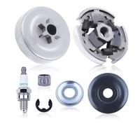 Mtanlo Pignon Kit Embrayage pour Stihl 017 018 MS180 MS181 MS171 MS211 Tronçonneuse 6 Dents Pignon de Jante Pièce de Remplacement 1139 160 2000 avec Roulement Bougie d'Allumage