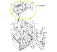MTD LT105 Couvercle de panier Wolf Garten Ambition Cub Cadet 731-06106