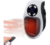 MTEVOTX Petit chauffage - Chauffage Enfichable 500 W - Portable Chauffage éLectrique, pour Bureau IntéRieur,White1pcs,500W