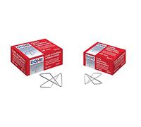 MTL 79199 Lot de 25 trombones papillon, numéro 20, 60 mm & 79198 Lot de 50 clips papillon numéro 10 40 mm