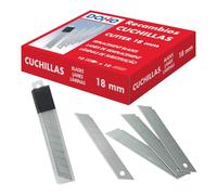 MTL - Lot de 100 lames pour cutter, 18 mm, avec 10 étuis 79276