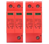 Mtlavishness 2 pièces dispositifs de Protection SPD parafoudre photovoltaïque DC 2P 40KA FXD1-PV40 (C.C 500 V)