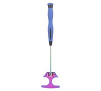 Mtlavishness Appât de pêche Appât à crevettes en Acier Inoxydable avec poignée Rouge Ergonomique Pliable pour Un Drainage Efficace Idéal pour la pêche en mer et la pêche sur Roche (Poignée Bleue)