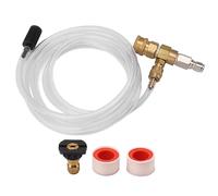 Mtlavishness Kit d'injecteur de Produits Chimiques réglable pour laveuse électrique Kit d'injecteur de Produits Chimiques Injecteur de Savon avec Tuyau de Siphon Buse de Savon 3
