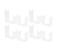 Mtlavishness Lot de 8 supports d'affichage en bois transparent en acrylique pour hangar de cerf, support d'affichage en bois pour Noël, hiver, décoration de la maison, support en