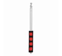 Mtlavishness Mât de Drapeau télescopique extérieur en Acier Inoxydable de 2 mètres pour mât de Drapeau des Enseignants, pointeur d'enseignement, bannière de Guide Touristique, mât (Rouge)