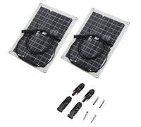 Mtlavishness Panneau de charge solaire monocristallin étanche portable 15 W pour voiture, yacht à moteur (panneau solaire 30 A), env.280x380mm 11.0x15.0in, 20V, 1.8A, Batteries de (panneau solaire)