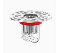 Mtlavishness Siphon de Sol Professionnel avec étanchéité Anti-refoulement, Anti-odeurs, pour Salle de Bain, Cuisine, Douche, Insert de Drainage de Sol avec Couvercle, Rouge, (Rouge)