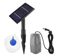 Mtlavishness Stone Aérateur d'oxygène pour bassin à énergie solaire, oxygénateur de jardin, support stable 8 V, interface de montage, bassin pour jardin, terrasse ou affichage