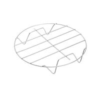 Mtlavishness Support de cuisson à la vapeur en acier inoxydable à pieds hauts ronds pour cuisson à la vapeur, grille de cuisson pour œufs, petits pains, légumes, support de