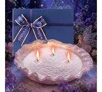 MTLEE Bougie perlée de 2 kg de cire de sable parfumée d'été avec coffret cadeau, 100 mèches, pot rechargeable, cire perlée blanche, coffret cadeau pour amis, mère, amoureuse, femme, famille