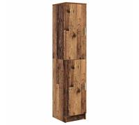 mtlskopl Armoire Haute de Rangement 35x39x168 cm, Buffet Moderne en Bois d'Ingénierie avec 2 Portes, Colonne Gain de Place pour Salon, Couloir et Salle à Manger, Bois Ancien