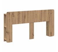 mtlskopl Armoire pour tête de lit, étagère de lit avec espace de rangement, en chêne artisanal, étagère de chambre à coucher, 154 x 18,5 x 80 cm, étagère murale polyvalente pour l'organisation