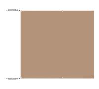 mtlskopl Auvent Vertical Écran de Balcon 60x1200 cm, Brise-Vue en Tissu Oxford pour Extérieur, Jardin et Terrasse, Store Enroulable Occultant et Brise-Vent, Coloris Taupe