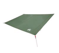 mtlskopl Bâche de camping 240 x 350 cm - Bâche d'extérieur rectangulaire en polyester avec piquets et tendeurs pour camping, randonnée et jardin Vert