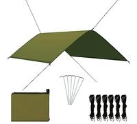 mtlskopl Bâche de Tente Camping Ombrage 300x200 cm Vert | Toile polyester 180T avec revêtement PA, idéale pour pique-nique dans le jardin, parc et bivouac en plein air.