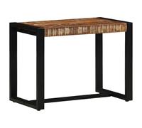 mtlskopl Banc d'Entrée Multicolore 60x35x45 cm en Bois Massif Recy t Fer, Banquette de Couloir Vintage et Robuste, Petit Siège de Salon et Hall de Style Industriel