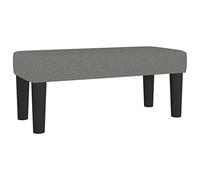 mtlskopl Banc gris foncé 70 x 30 x 30 cm en tissu - Petit banc rembourré moderne - Banc de couloir universel - Tabouret rembourré intérieur pour salon, chambre à coucher