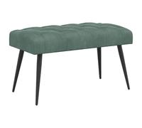 mtlskopl Banc rembourré en velours - 80 x 40 x 46 cm - Avec piqûre à boutons - Banc de lit rembourré doux - Petit banc à chaussures et banc de maquillage avec pieds en métal - Pour couloir et salon
