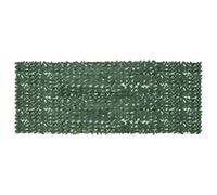 mtlskopl Brise-Vue Haie Artificielle 400x150 cm, Écran de Balcon avec Feuilles Vert Foncé, Clôture Occultante en Polyéthylène et Tissu pour Jardin, Balcon et Terrasse