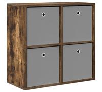 mtlskopl Buffet avec Tiroirs Chêne Fumé 68,5 x 32 x 67 cm, Bahut de Rangement Moderne en Bois d'Ingénierie pour Salon, Entrée ou Couloir, Petit Meuble Bas Gain de Place
