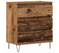 mtlskopl Buffet Bois Ancien 60 x 35 x 70 cm, Meuble de Rangement en Bois d'Ingénierie avec 3 Tiroirs, Commode Rectangulaire Chic pour Salon, Salle à Manger et Entrée