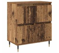 mtlskopl Buffet de Salon en Bois d'Ingénierie, Meuble de Rangement avec 4 Portes pour Salle à Manger ou Bureau, Buffet Bas Style Vintage, Coloris Bois Ancien, 60 x 35 x 70 cm