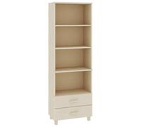 mtlskopl Buffet HAMAR Vaisselier en Bois de Pin Massif Marron Miel 60x35x180 cm, Armoire de Rangement Haute avec Étagères et Tiroirs pour Salon, Salle à Manger et Bureau