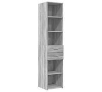mtlskopl Buffet Haut Armoire de Rangement Verticale Meuble Colonne en Bois d'Ingénierie pour Salon Cuisine Salle à Manger Style Moderne Coloris Gris Sonoma 40 x 42,5 x 185 cm
