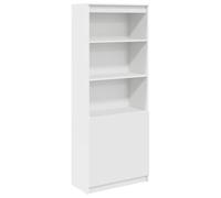 mtlskopl Buffet Haut Blanc 70x35x180 cm, Meuble de Rangement Multi-Usage avec 5 Étagères, Armoire Haute pour Salon, Salle à Manger et Bureau en Bois d'Ingénierie