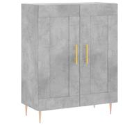 mtlskopl Buffet Meuble de Rangement Bas, Armoire de Salon avec Portes, Commode pour Entrée et Salle à Manger, Design Moderne en Bois d'Ingénierie, Gris Béton, 69,5 x 34 x 90 cm