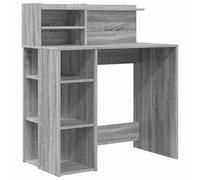 mtlskopl Bureau d'Écriture Bois d'Ingénierie Gris Sonoma 90x48x101,5 cm | Ce meuble de travail compact trouve sa place dans votre bureau ou chambre pour optimiser votre espace quotidien.