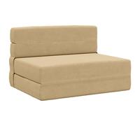 mtlskopl Canapé-Lit Pliable Vert Gris 70x80x60 cm, Fauteuil Convertible 1 Place avec Matelas de Sol 190x70 cm en Tissu Polyester Respirant pour Salon et Chambre d'amis