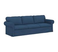 mtlskopl Canapé modulaire 3 places - Bleu - 245 x 82 x 80 cm - Canapé de salon moderne avec cadre en métal robuste et coussin d'assise confortable - Housse en tissu pour salon et chambre à coucher