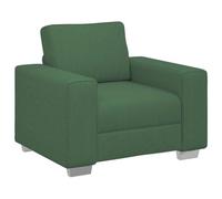 mtlskopl Fauteuil Velours Côtelé Vert Foncé, Petit Canapé 1 Place Confortable pour Salon et Bureau, Fauteuil de Relaxation Moderne avec Accoudoirs, 100x77x82 cm