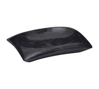 mtlskopl Lavabo en marbre noir 50 x 35 x 10 cm - Lavabo moderne à poser pour salle de bain et WC d'invités, bac rectangulaire en pierre naturelle pour lavabos