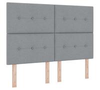 mtlskopl Lit à sommier tapissier, 140 x 200 cm, gris clair, avec LED et matelas, design moderne, structure en bois robuste, tête de lit réglable en hauteur, pour chambre à coucher, chambre d'amis