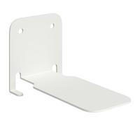 mtlskopl Lot de 24 Étagères Flottantes Murales en Acier Blanc Mat, Mini Étagère de Rangement avec Bord Surélevé pour Salon, Cuisine, Bureau et Chambre, 6 x 10,8 x 6,6 cm