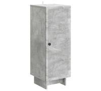 mtlskopl Meuble de Rangement Gris Béton 33 x 34,5 x 90 cm, Armoire Colonne avec Porte en Bois d'Ingénierie, Cabinet Bas Moderne pour Salon, Bureau et Entrée