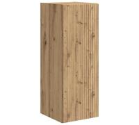 mtlskopl Meuble TV Mural Chêne Artisan 30x31x80 cm Meuble de Salon Suspendu en Bois d'Ingénierie, Petit Buffet de Télévision avec 1 Porte et 3 Étagères pour Salon et Chambre