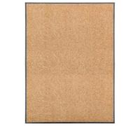 mtlskopl Paillasson lavable - Crème - 90 x 120 cm - Antidérapant | Paillasson absorbant pour couloir et entrée avec dos en PVC flexible et poils en polyamide facile d'entretien.