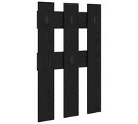 mtlskopl Porte-Manteau Mural Vestiaire d'Entrée en Bois d'Ingénierie Chêne Noir 65 x 3 x 100 cm Meuble de Rangement Mural avec Étagères Perforées pour Couloir et Entrée
