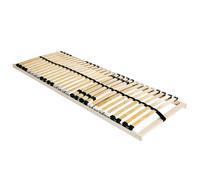 mtlskopl Sommier à lattes 70 x 190 cm en bois de hêtre massif - Cadre à lattes rigide marron pour matelas - Sommier stable pour lit simple et lit d'adolescent