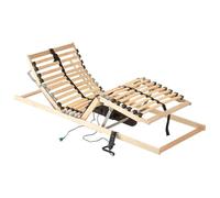 mtlskopl Sommier à lattes 70 x 190 cm en bois de hêtre massif - Fond de lit rigide pour lit simple - Cadre de lit stable en bois - Cadre fixe pour matelas de chambre à coucher - Marron
