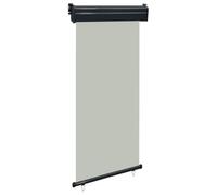 mtlskopl Store Enrouleur Extérieur Balcon 105x250 cm Gris Vertical | Écran brise-vue rétractable pour terrasse et balcon. Tissu occultant anti-UV avec fixation modulable mur ou plafond.