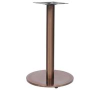 mtlskopl Support de table de bistrot doré - Diamètre 45 x 72 cm - En acier inoxydable - Pied de table industriel robuste - Montage rapide - Pour cuisine, jardin d'hiver, café