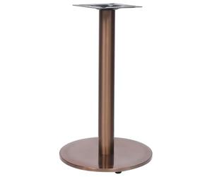mtlskopl Support de table de bistrot doré - Diamètre 45 x 72 cm - En acier inoxydable - Pied de table industriel robuste - Montage rapide - Pour cuisine, jardin d'hiver, café