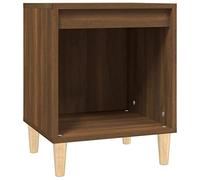 mtlskopl Table de Chevet Chêne Marron 40x35x50 cm, Table de Nuit en Bois d'Ingénierie pour Chambre, Petit Meuble d'Appoint avec Rangement pour Salon et Espace de Nuit