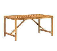 mtlskopl Table de jardin 150 x 90 x 74 cm en bois d'acacia massif à chevrons traité à l'huile, robuste et durable, pour jardin, terrasse, balcon, extérieur, salon, table à manger